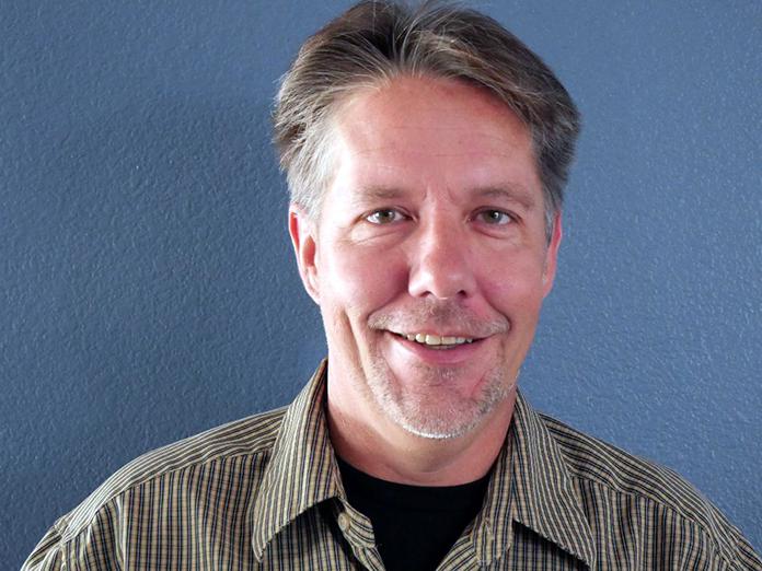 Trent McGee headshot at left, Centerforce logo at right