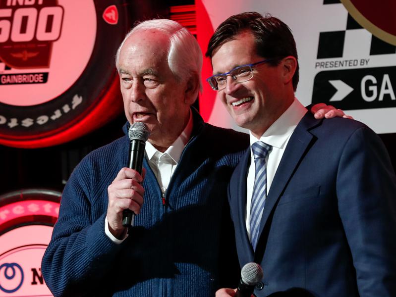 Roger Penske, IMS President Doug Boles