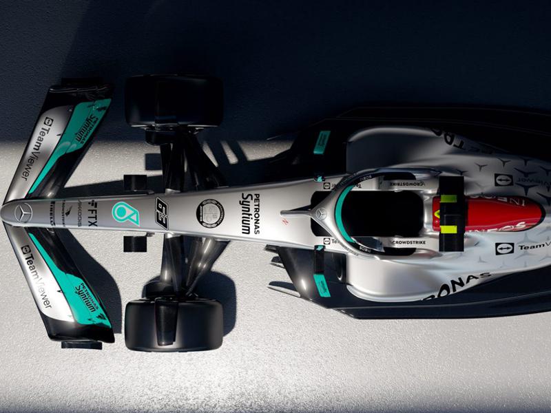W13 new Mercedes F1 car