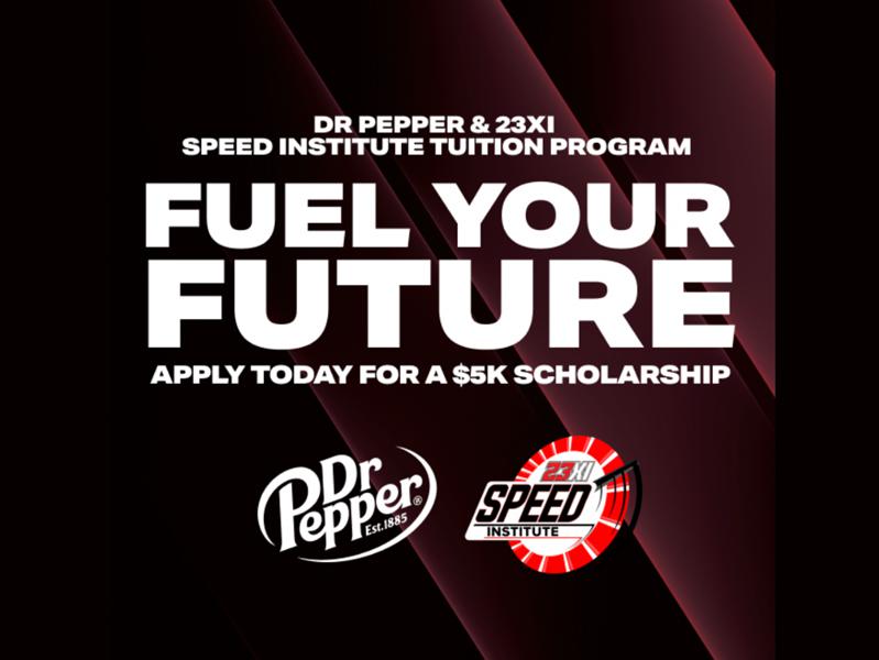 Dr Pepper and 23XI SPEED Institute Tuition Program 