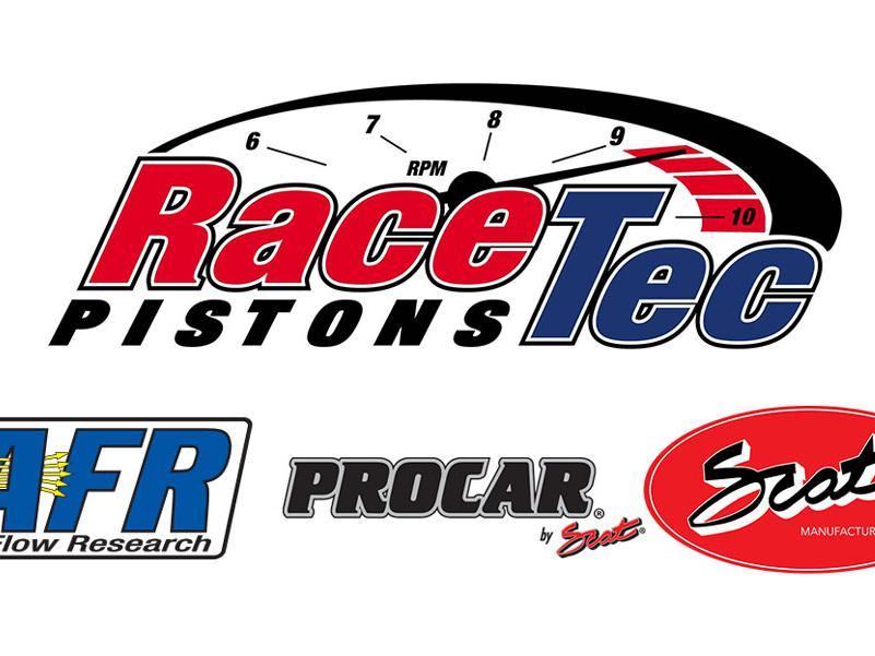 RaceTec Pistons logo, AFR logo, ProCar by Scat logo, SCAT logo