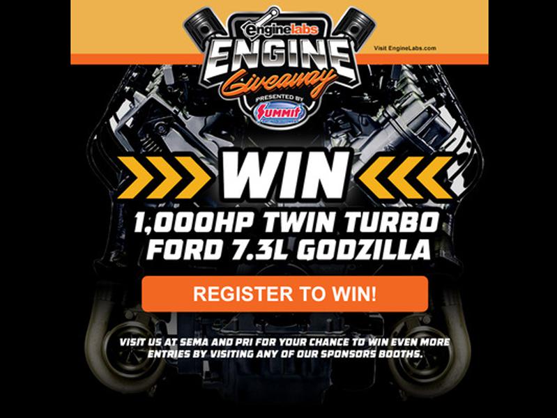 Power Automedia 1000hp 7.3L Godzilla Engine Giveaway Goes Live, Will Be At PRI 2022