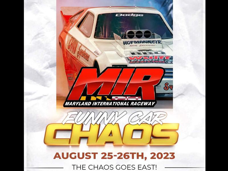 Maryland Int'l Raceway, Funny Car Chaos logos