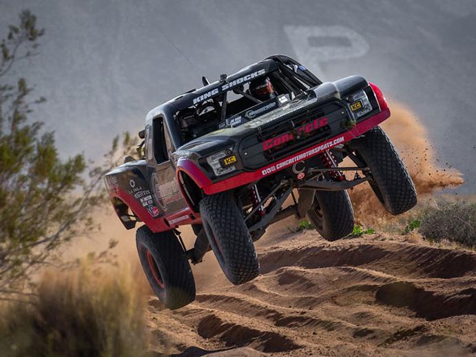 Parker 400 race shot, Unlimited Off-Road Racing logo