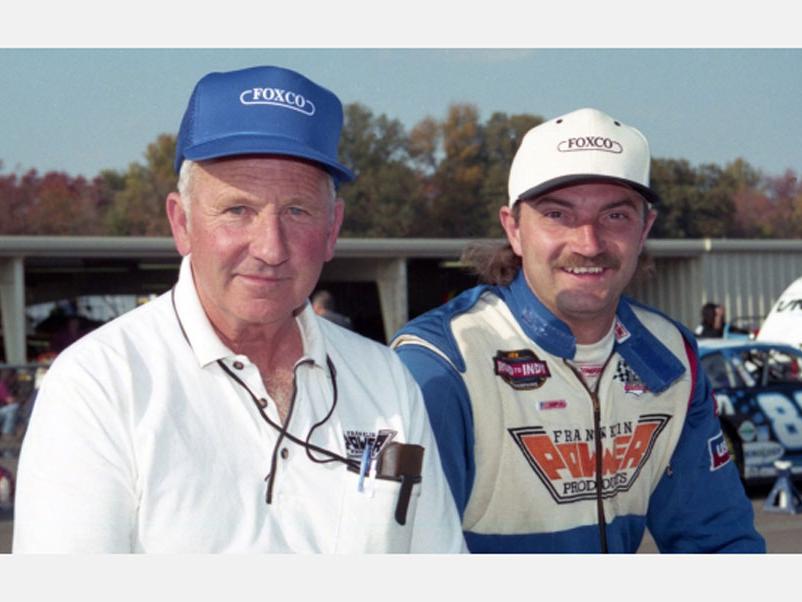 Galex Fox, left, and Dave Darland, right. Photo courtesy of John Mahoney, USAC