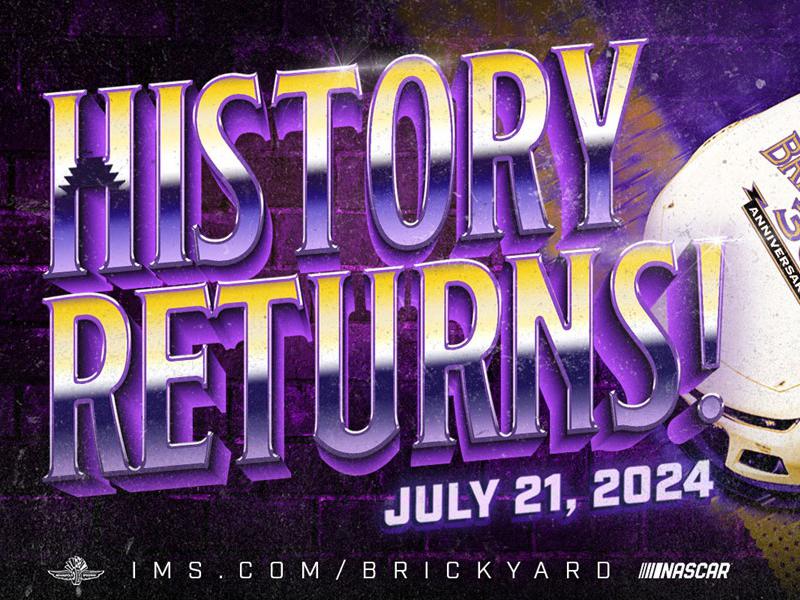 Brickyard Weekend Returning to Indianapolis Motor Speedway Oval in 2024