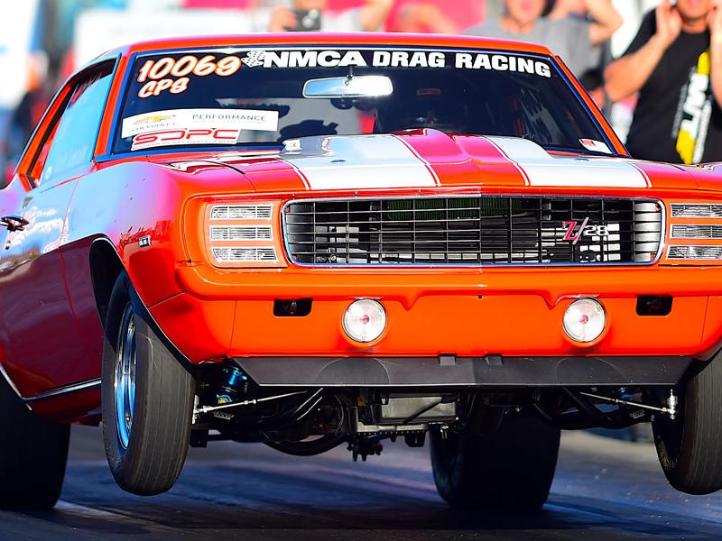 NMCA drag racing car wheels up