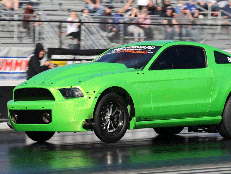 Brett LaSala record-breaking run Sick Week 2025. Drag-and-drive radial tire. Photo courtesy of Sick The Magazine, Facebook