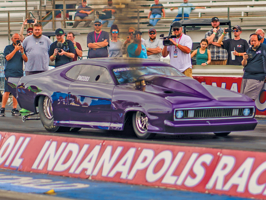 New Developments in Diesel Drags. Hot Shot's Secret Firepunk Diesel Duster at IRP 2024