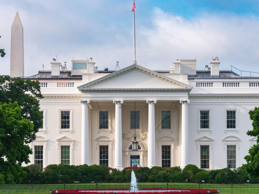 stock image of The White House courtesy of Shutterstock