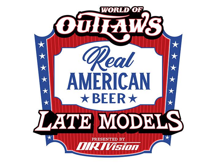 World of Outlaws Real American Beer Late Models presented by DIRTVision logo