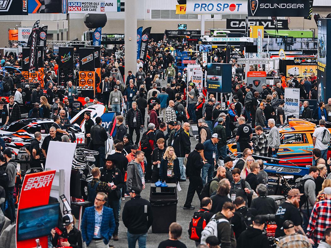 Bustling and crowded PRI Show floor 2025