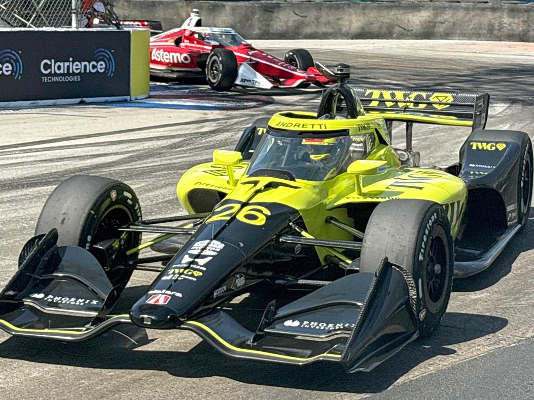 Will Power on track at the Long Beach Grand Prix.
