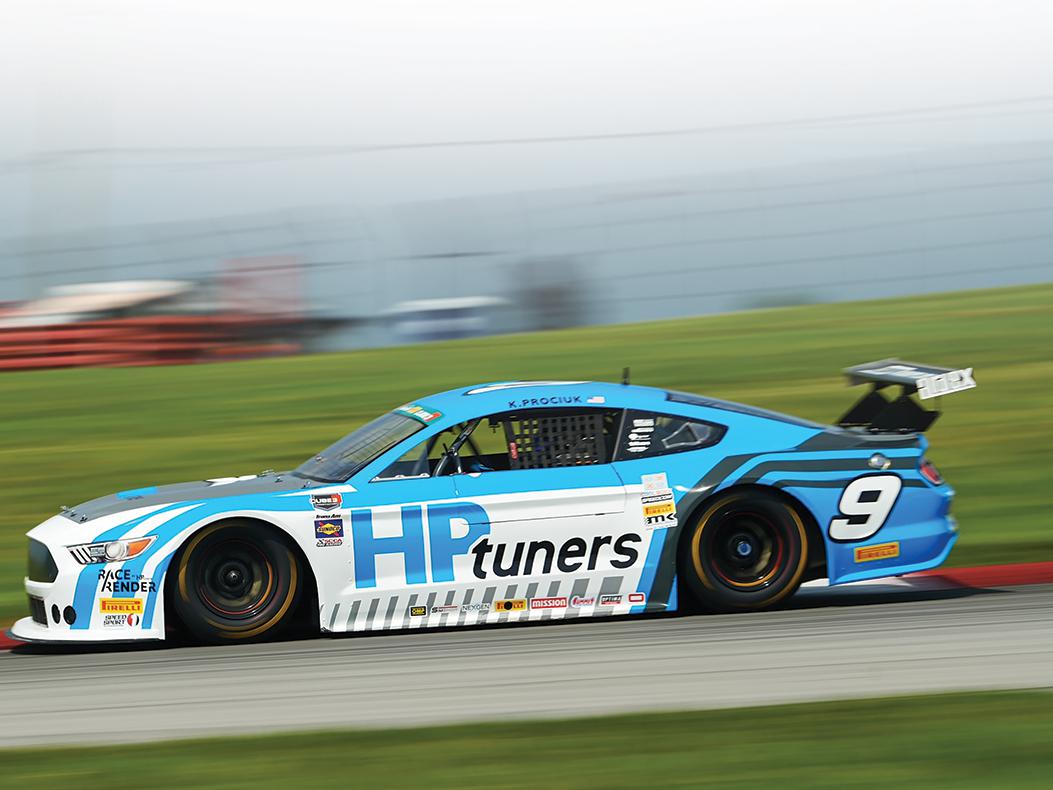 Cope Race Cars TA2 car on track.