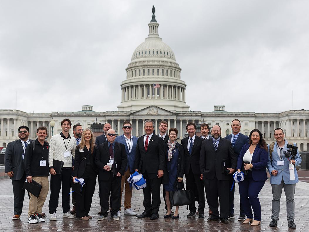 Industry members on Capitol Hill during the SEMA/PRI Washington, D.C., rally.