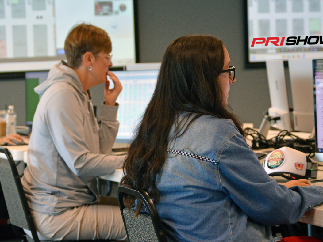 The PRI Show team plotting the 2026 PRI Show floorplan.