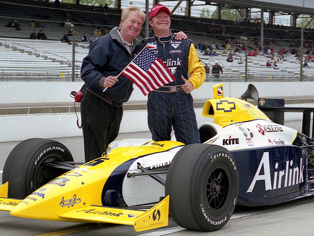 Rick Treadway after qualifying for the 2002 Indianapolis 500.