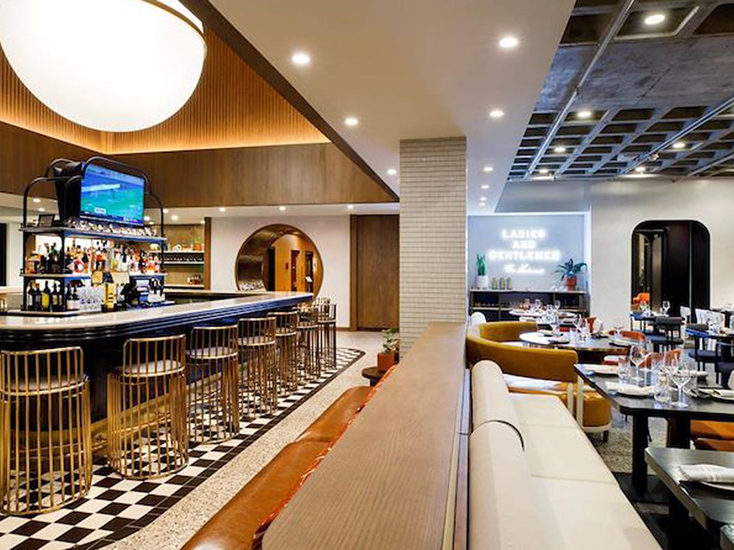 The Hulman Bar at Hotel Indy.