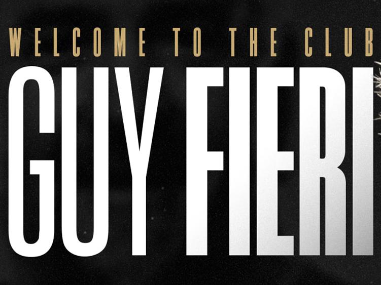 Guy Fieri graphic for Legacy Motor Club.