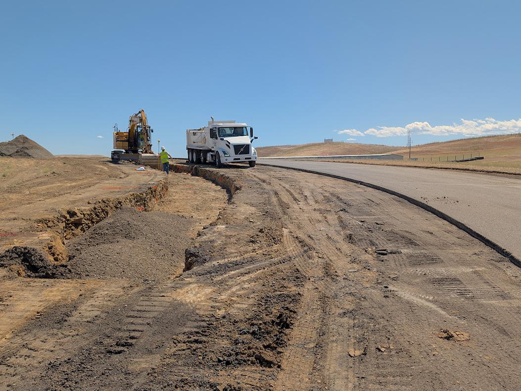 Thunderhill Raceway Park during the repave.