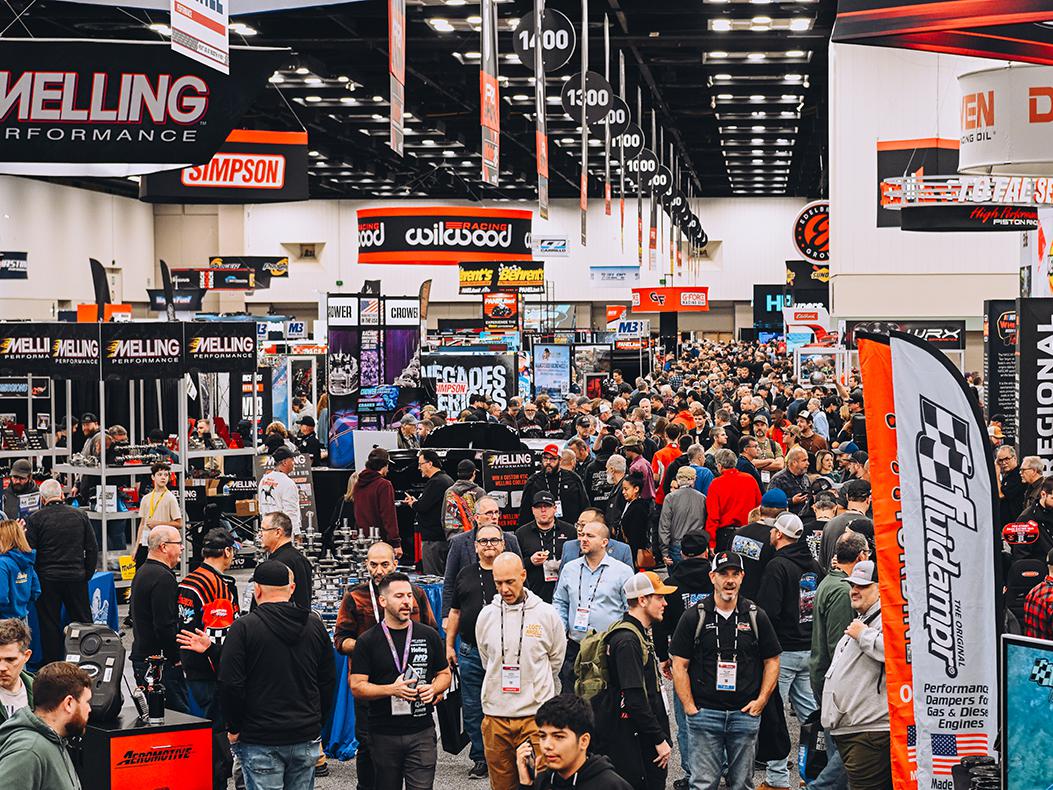 A crowded PRI Show floor.
