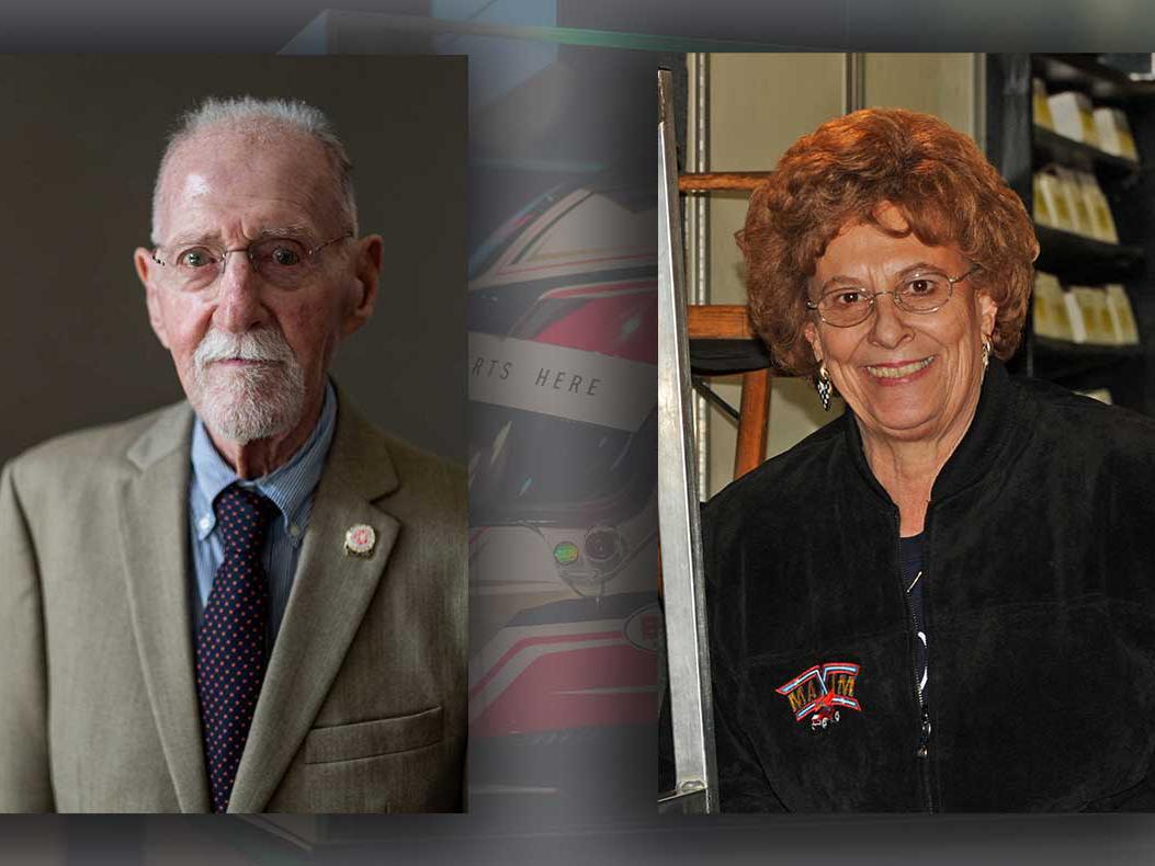 Ed Pink, left, and Shirley Kear Valentine, right