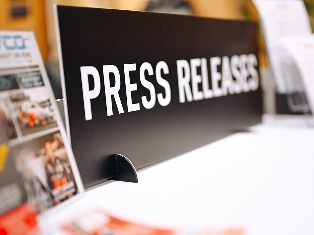 Press Release sign